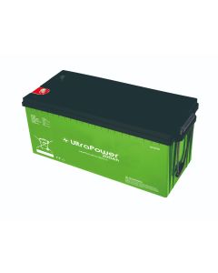 Lithium Batteri: LiFePO4 12V 200Ah, Ultra Power