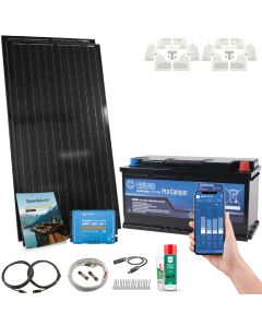 Solcelle bobilpakke, 320W/360W/380W, Victron SMART