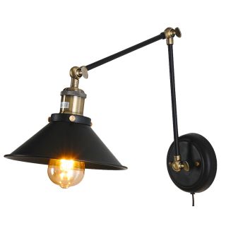 12V & 230V Antique dobbel arm vegglampe
