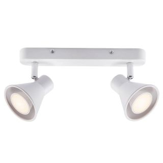 12V & 230V Eik 2-spot, hvit