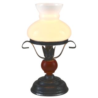 12V & 230V Røros bordlampe, parafinimitasjon