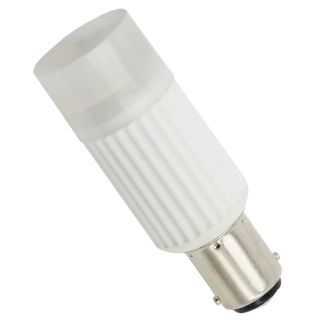 12V BA15d rundtlysende 3W 3 SMD led pære, keramisk, varm