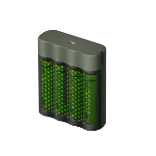Batterilader GP ReCyko Speed, hutiglader inkl. 4stk AA batterier