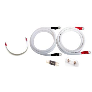 Batterikabel med sikring og holder (ANL), 2x25mm², 1,5m (bund)