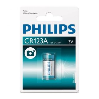Fotobatteri Philips CR123, Lithium, 3V