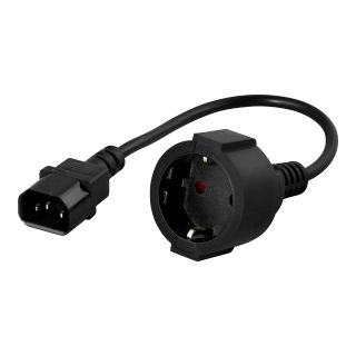 Deltaco DEL-109P - Strømforlengelseskabel - IEC 60320