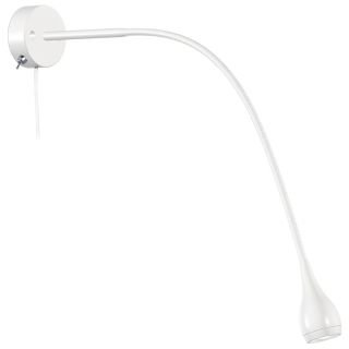 230V Drop vegglampe, hvit