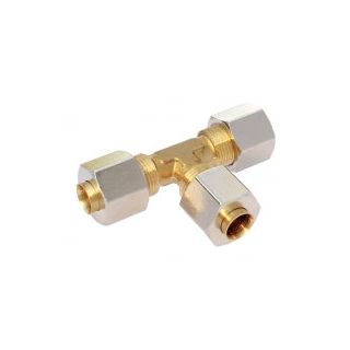 Gass T-stykke 3/8" - 3/8" - 3/8"