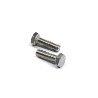 Rustfri maskinskrue med sekskanthode A4  M6x20mm, 25stk