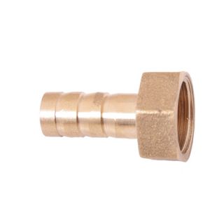 Slangenippel 10mm til innv. 3/8" messing