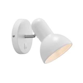 12V & 230V Texas vegglampe, hvit