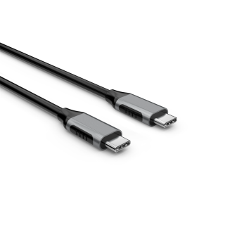 USB-C til USB-C kabel 0.3m, sort