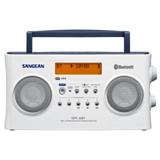 12V & 230V Sangean DPR26BT, DAB+/DAB/FM/BT Radio, hvit