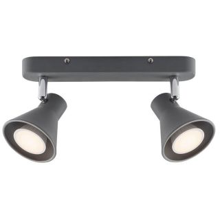 12V & 230V Eik 2-spot, grå