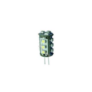 12V G4 rundtlysende 0,8W 15 SMD3014 led pære, varmhvit
