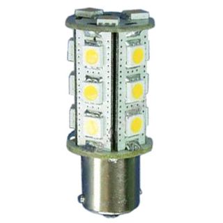 12V BA15s rundtlysende 2,5W 15 SMD5050 led pære, varmhvit