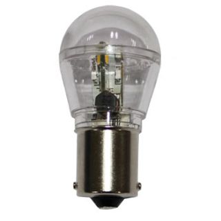 12V BAY15d rundtlysende 0,7W 16 SMD led pære med kuppel, varm