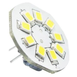 12V G4 baksidepinner 1,5W 9 SMD2835 led pære, varmhvit