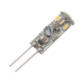 12V G4 rundtlysende 0,54W 12 SMD3014 led pære, varmhvit