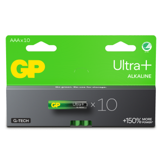 Batteri GP Ultra+ Alkaline AAA, LR03, 10pk