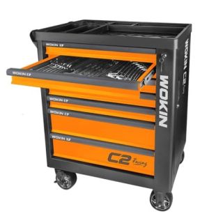 Verktøyvogn med hjul og lås - 285 deler