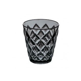 Krystallglass, gråtonet / transparent, 200ml