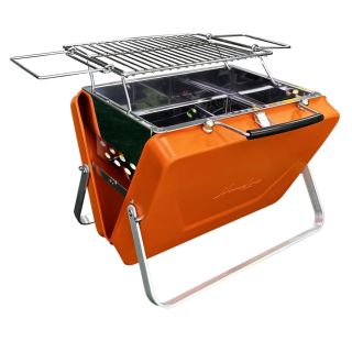 Flergangsgrill, koffertgrill, HomeLine Buddy, rød