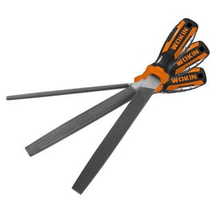 Metallfilsett 200mm, flat, halvrund og rund, 3stk