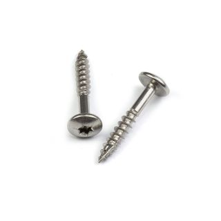 Rustfri fasadeskrue A4 6 x38 mm, 25stk