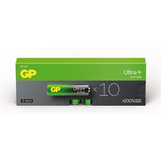 Batteri GP Ultra+ Alkaline AA, LR6, 10pk