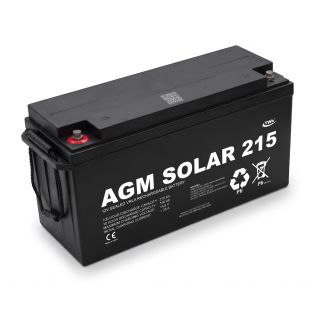 AGM Batteri: 215 AGM Solar, 12V
