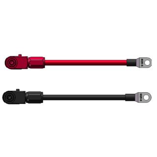 Batterikabel sett rød/sort ES08 M8 ringterminal 2x1m