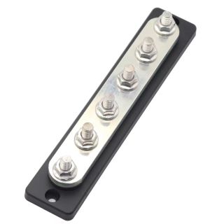 Strømskinne Busbar 70V, 150A, 6 terminaler