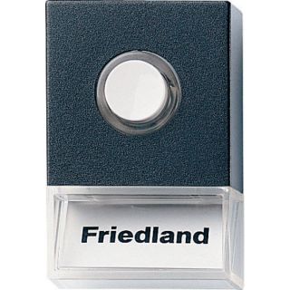 Klassisk Friedland ringeknapp med lys og navneskilt