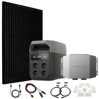DELTA 3 med 360W solcelle og 600W billader for camper og bobil