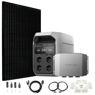 DELTA 3 Plus med 360w solcelle og 1000W billader for camper og bobil