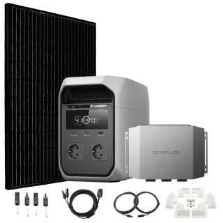 DELTA 3 med 360W solcelle og 600W billader for camper og bobil