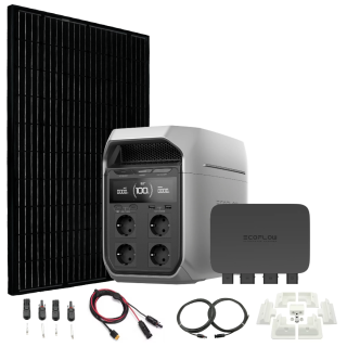 DELTA 3 Plus med 360w solcelle og 800W billader for camper og bobil