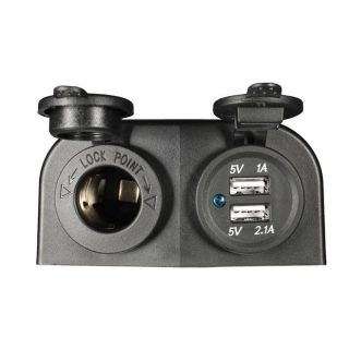 Smart Påvegg -2- USB lader og Sigarettenneruttak