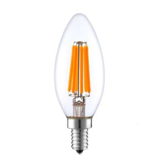 12V E14 Mignon 3W 4x Filament led pære, varmhvit