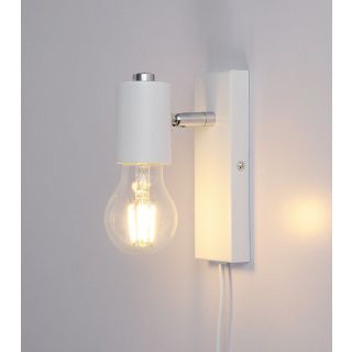 Globe enkel lampett, hvit