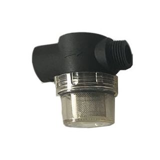 Inntaksfilter til pumper 1/2" innv- til 1/2" utv.