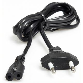 Kabel med euro plugg, 2x0,75 - 5m