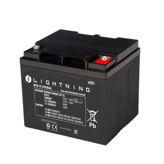 AGM Batteri:  38 AGM Lightning GP38, 12V 38Ah