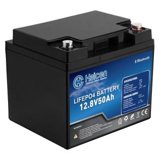 Lithium Batteri: LiFePO4 12V 50Ah, H, Bluetooth