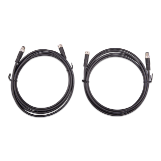 M8 circular connector Male/Female 3 pole cable 2m (2 stk)