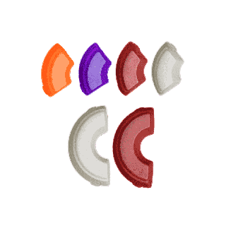 Omnia pakke med 6 silikonformer