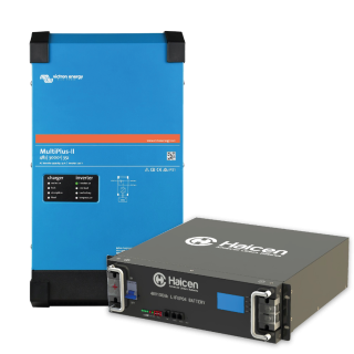 Pakkepris Multiplus II 48/3000 og 48V Rack batteri