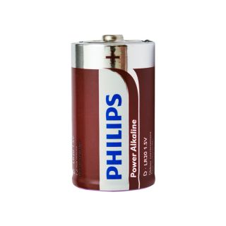 Batteri Philips Power Alkaline D, 2pk