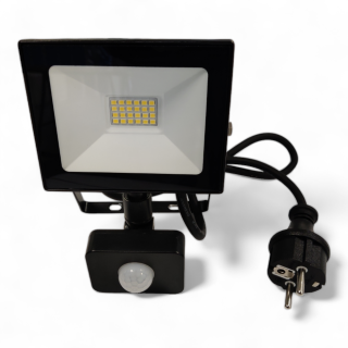 230V Led lyskaster, 20W med bevegelsesensor